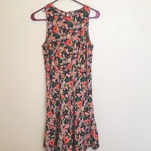 JCrew Mercantile bright floral sleeveless dress size 6.